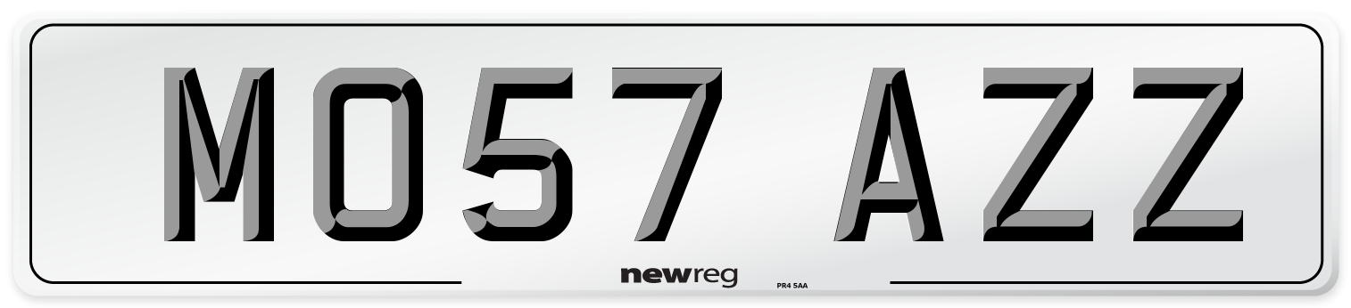 MO57 AZZ Number Plate from New Reg